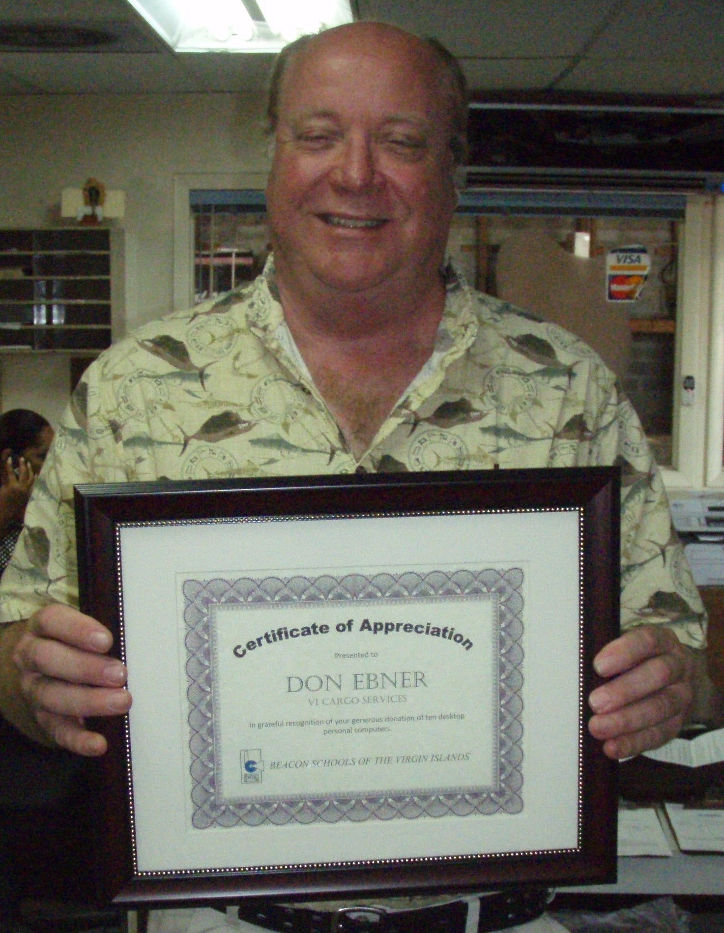 Beacon Schools Honors Owner of VI Cargo Services