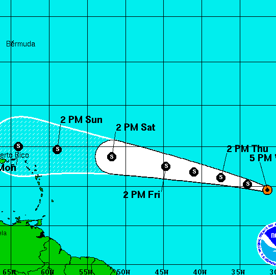 Tropical Storm Dorian Forms in Atlantic