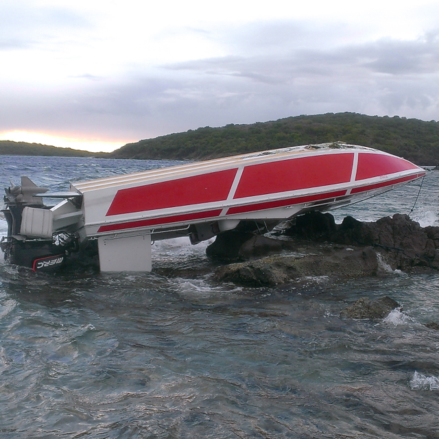 Boat Flips Near Great St. James