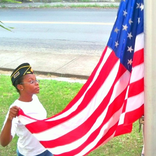 Flags Burned in Christiansted on Flag Day
