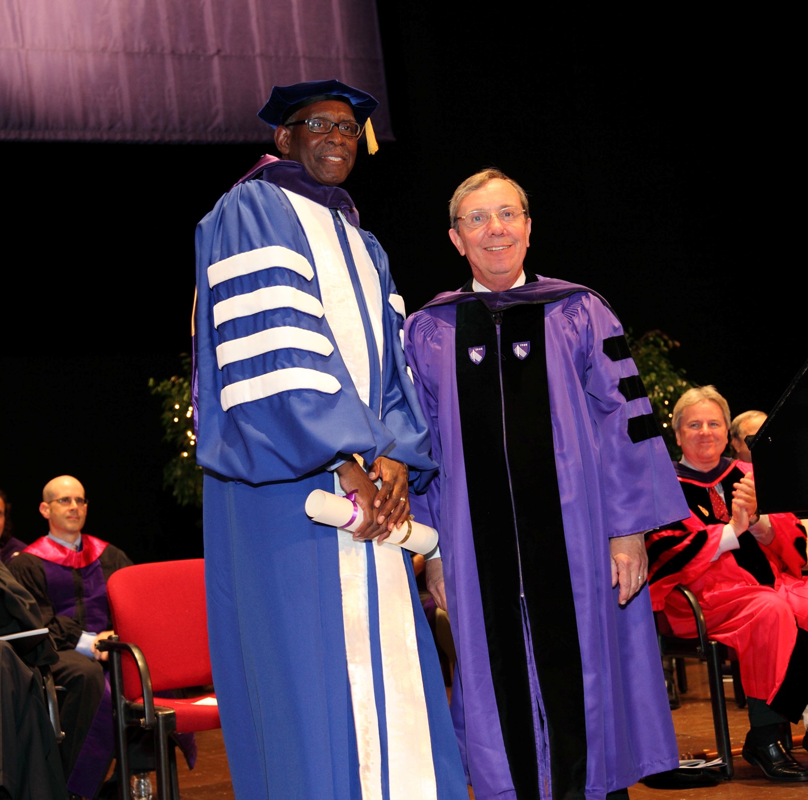 President Hall Receives Honorary Degree at New England Law Boston