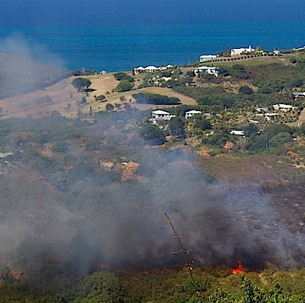 Brush Fire Contained Near Tide Village