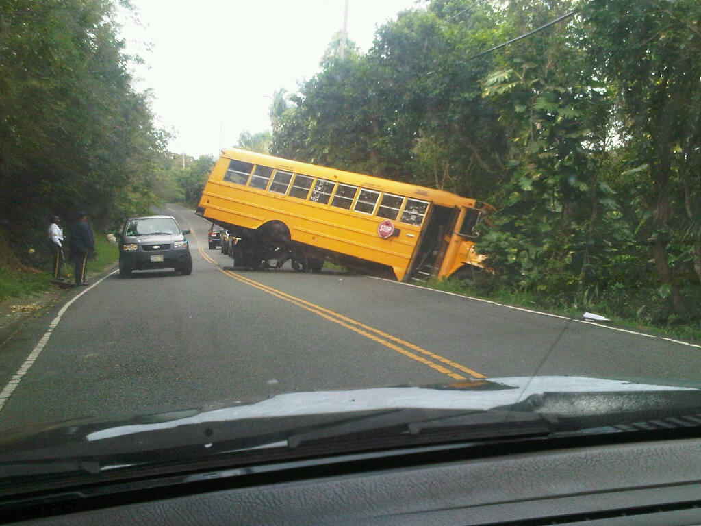 Brief: No One Injured in School Bus Accident