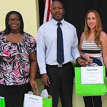 PTA at Pearle B. Larsen Donates School Supplies
