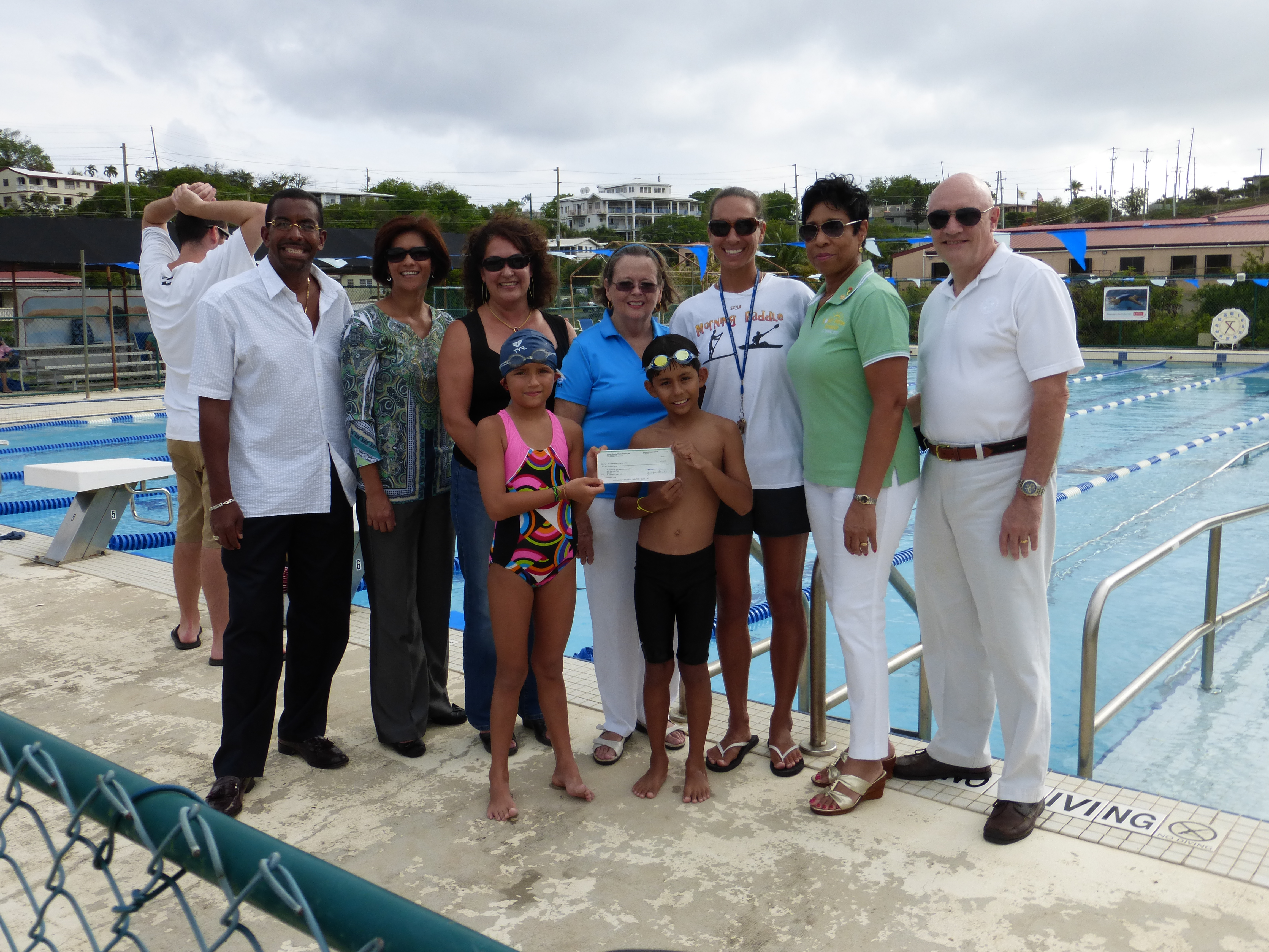 Rotary Sunrise Donates $2,000 to St Thomas Swimming Association