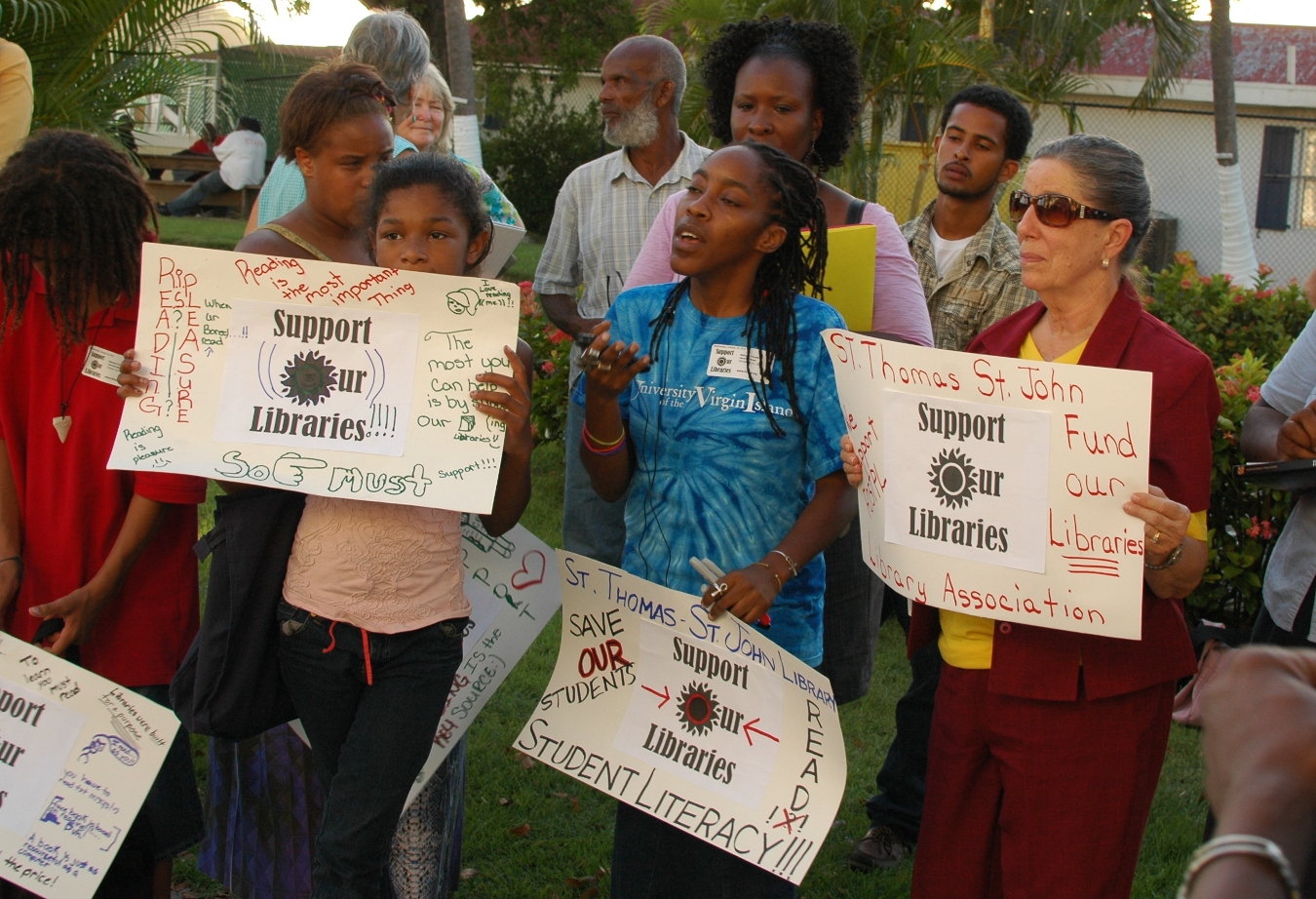 Citizens Rally in Support of Public Libraries
