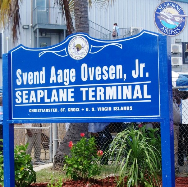St. Croix Seaplane Terminal Named for Cpt. Svend Aage Ovesen
