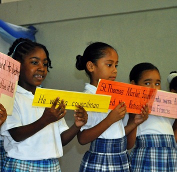 Elementary School Students Pay Homage to Rothchild Francis